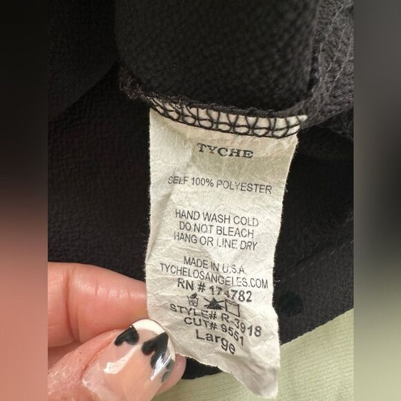 Tyche Polka Dot Spaghetti Straps Keyhole Front Tie Playsuit Romper Pockets L - Picture 8 of 8